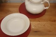 Teapot/Large China Tea Pot and Matching Bowl .. Price Drop
