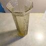 Rare  Vintage Light Amber ( Honey Gold ) Austrine Vase. Image 5