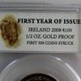Rare Tom Crean Ireland 24K Gold 1/2 ounce Proof 100 euro 2008 - Antarctic Explorers Image 2