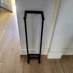 Vertical towel rail, mat black.