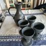 1970s Erin Stone ewer and 4 goblets Image 6