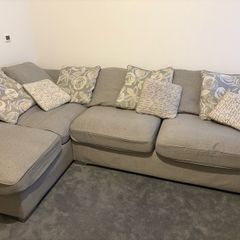 large grey corner sofa