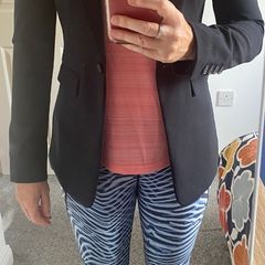 Ladies navy pinstripe suit size 8