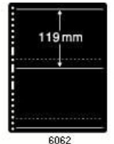 Prinz System No. 6062. 2 Line Sheets. Pack of 10 Brand New. Suitable to display stamps, postcards or banknotes .