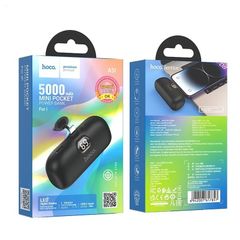 Hoco B37-A5I Sailer Mini Pocket iP Capsule Power Bank 5000mAh Black
