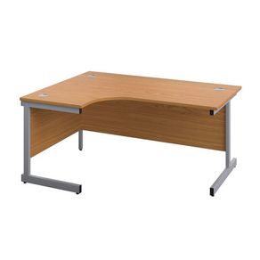 New Radial / Corner Desk 1600 x 1200mm - Nova Oak