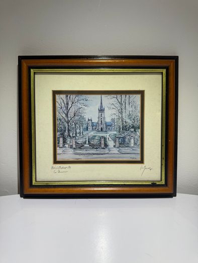 Pair of R.W. Young signed prints - Hillsborough & Muckish