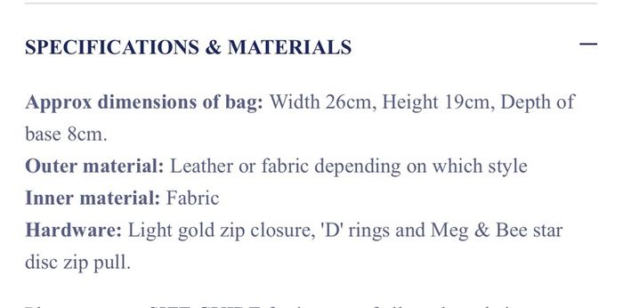 Meg Bee London Major Leather Bag