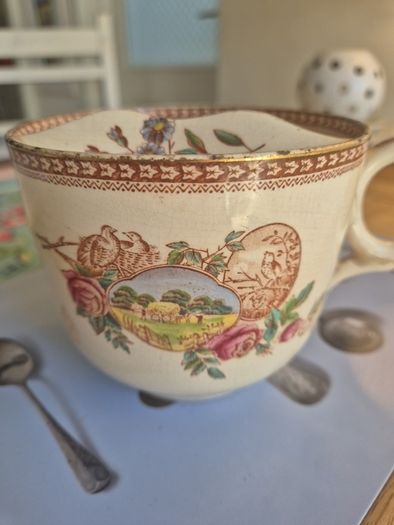 Victorian moustache cup