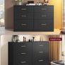 Chest of Drawers Modern Sideboard Storage Cabinet for Living Room Bedroom 6 Drawers Image 3