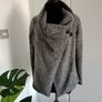 Grey wool jacket like all saints Coat Size 10-12 Image 3