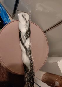Long hair extension plait