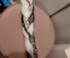 Long hair extension plait