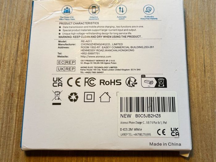 Iphone charging cable 2M
