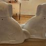 2 Large Staffordshire Style Spaniel Dog Ornaments Image 3