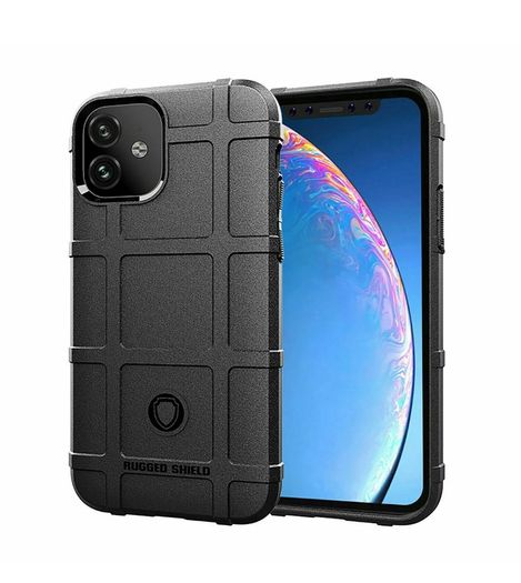 Black Shockproof Armour Case For Apple iPhone 11 Hybrid Hard Back Cover