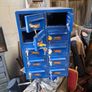 Vintage Metal Lock Box Cabinet Image 4