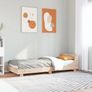 Bed Frame without Mattress 90x190 cm Single Solid Wood Pine Image 3