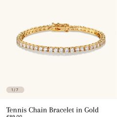 Dylan Oaks Gold Tennis Bracelet