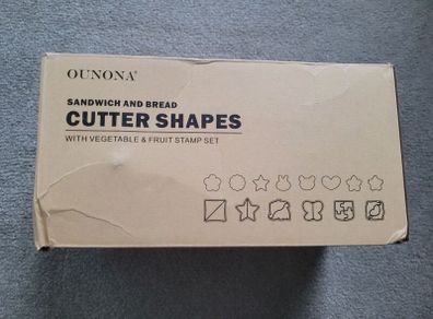 Sandwich cutter shapes for kids and fruit cutters