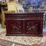 FLASH SALE ! WAS 450 NOW 350 ! A Very Unqiue Cared Stained Wood Chest / Trunk . Image 3
