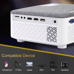 Portable HD Projector and  120 Projection Screen Almost new