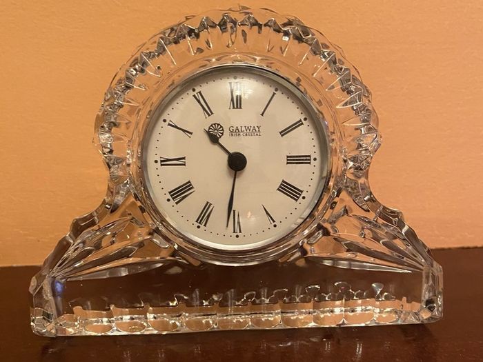 Gorgeous Galway Irish Crystal Clock