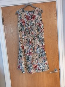 Dunnes Stores  Ivory Sundress Dress.  S. 14. B.N.W.T.