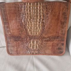 Genuine crocodile handbag