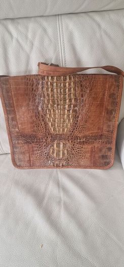 Genuine crocodile handbag
