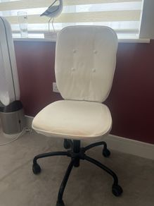 White Fabric Office Chair