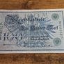 German Empire, 100 Mark 1908, 7 February 1908, circulated, green seal - free standard postage Image 2