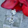 Antique Art Deco Two Stone Diamond "Toi et Moi' Ring - 18ct White Gold Image 5