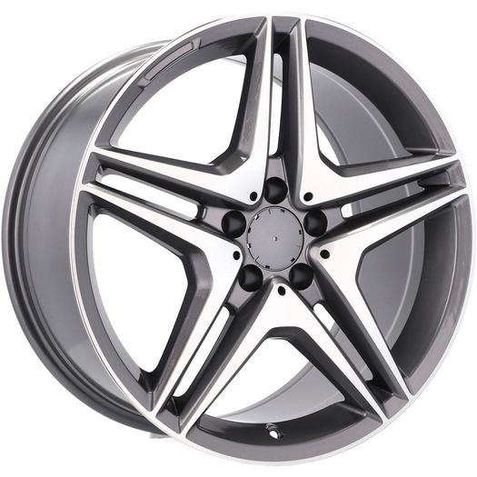 18" AMG Mercedes Type Grey Alloy Wheels Audi Seat Skoda Mercedes VW 5x112