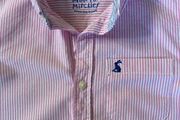 Joules baby pink and blue pin stripe shirt age 9 excellent condition!!!