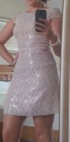 Blush Pink Lace Dress & Jacket