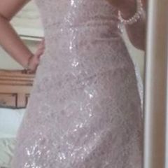 Blush Pink Lace Dress & Jacket