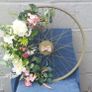 60cm Sage green floral bicycle wheel Image 4