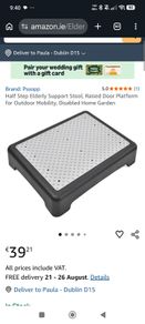 Half step stool for free