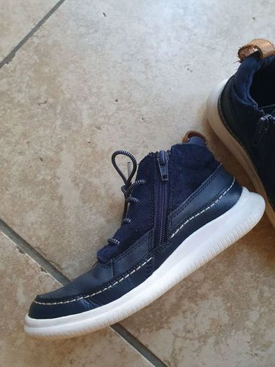 Clarks Boys Navy Boots