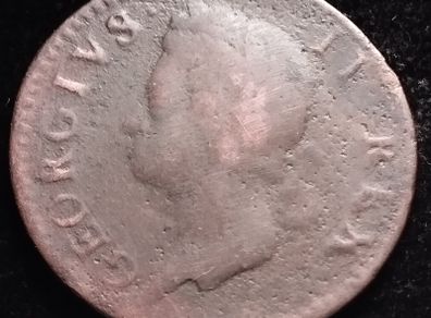 #441 - Hibernia - Ireland - 1753 - Half Penny