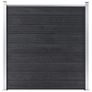 WPC Fence Set 1 Square + 1 Slanted 273x186 cm Grey Image 8