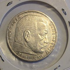 1935 germany silver 5 mark
