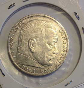 1935 germany silver 5 mark