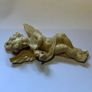 Vintage wall-mounted resin figurine of a cherub playing a trumpet Image 2