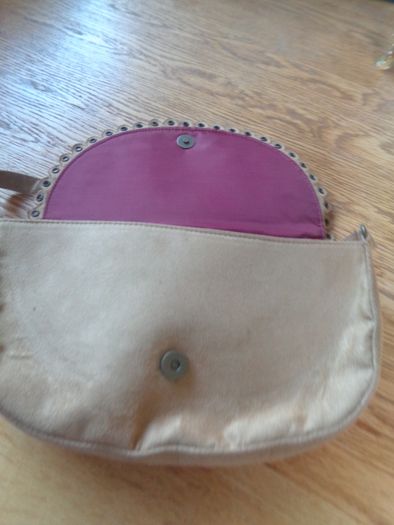 Beige Suede Handbag for Sale
