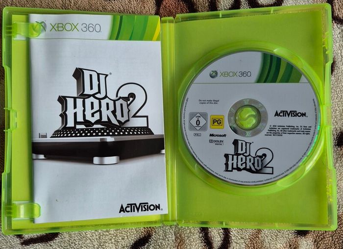 DJ Hero 2 Turntable Bundle Xbox 360 CIB Complete in Box