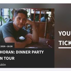 2 x Niall Horan Standing Tickets ( Friday 13th November 2026, 3 Arena, Dublin ).