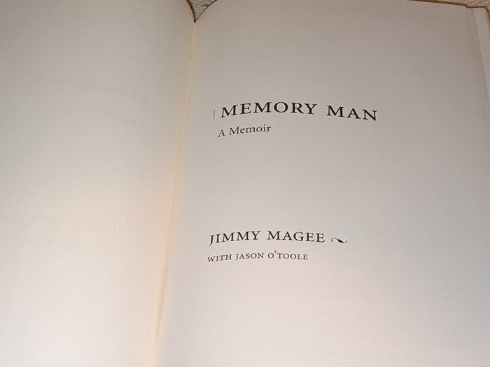 Special Postal Offer Jimmy Magee Memory Man Autobiography For Sale Here