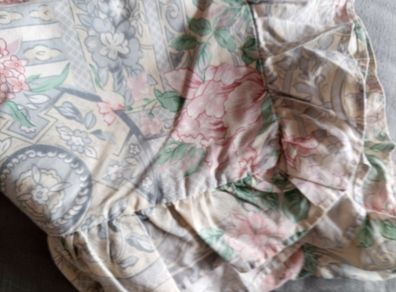 Flounce-trim Double Duvet Cover